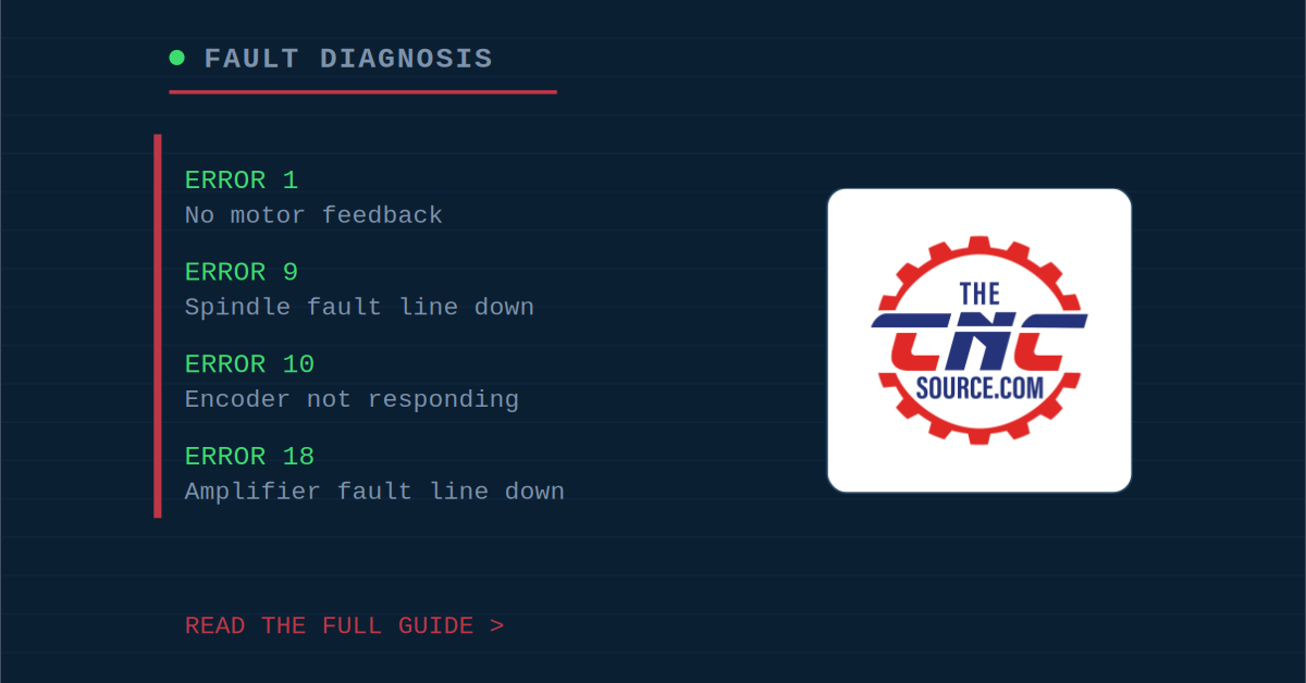 Fadal Error Codes 1, 9, 10, 18: Diagnosis and Parts Guide