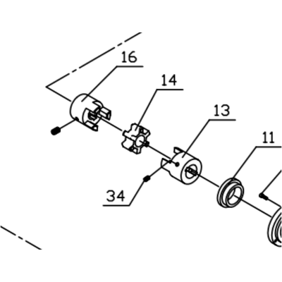 Chevalier - 0601-00096D00 - SPINDLE CONNECTOR (HW6/19S/24-S45-S-S)