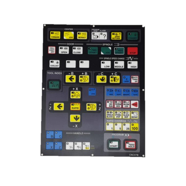 Main Control Board Membrane Keysheet for a Hitachi Seiki CNC Machine - CNC07B