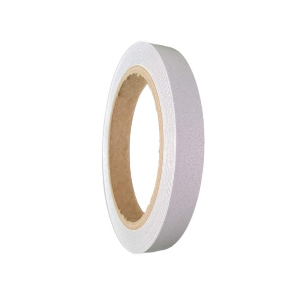 T.R.U. REF-7 Silver/White Engineering Grade Reflective Tape: 1/2 in. Wide x 30 ft. Length