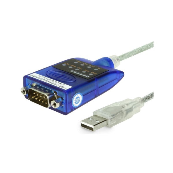 USB to Serial RS-232 Adapter with LED Indicators