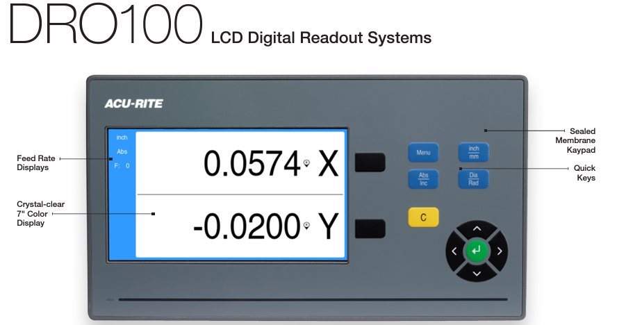 ACU-RITE Digital Readouts | DRO101 | 1197252-01 – THECNCSOURCE.COM