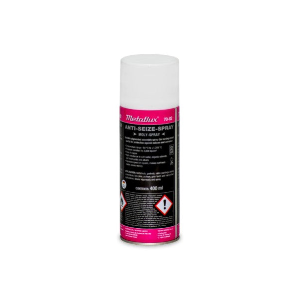Metaflux 70-82 anti-seize moly spray 400ml can for CNC HSK tool changer and ATC gripper lubrication