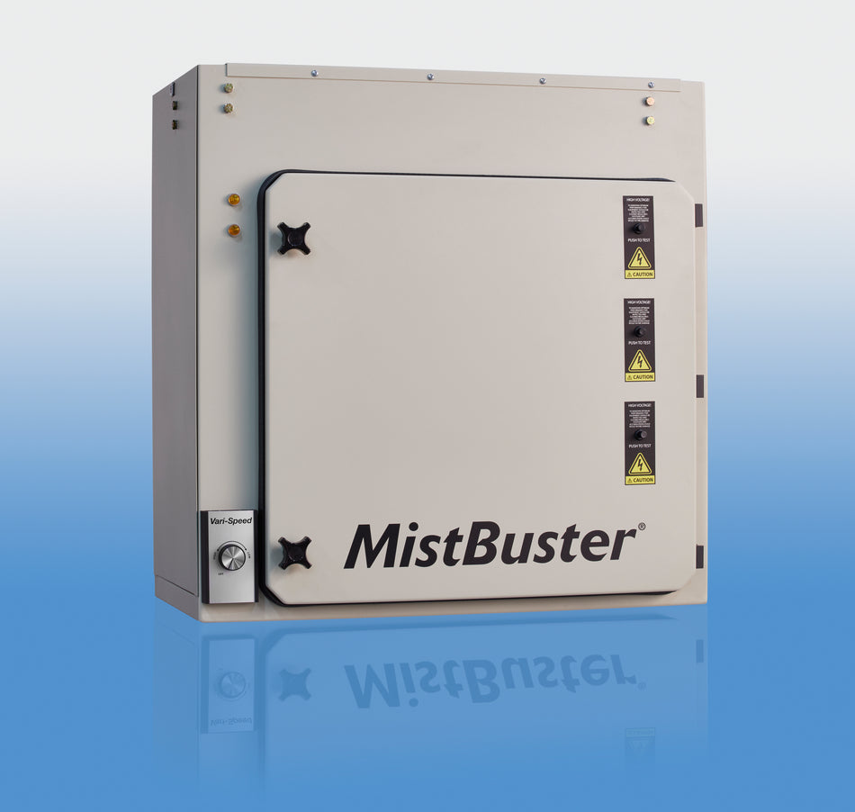 MistBuster 850 00486-W - front panel with door latches and coolant selector switch