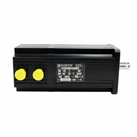 Fadal AC servo motor MTR-0139 — front view showing motor housing and shaft