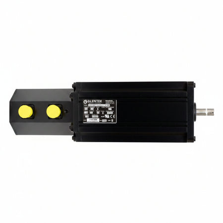 Fadal AC servo motor MTR-0142 — front view showing motor housing and shaft