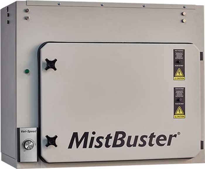 MistBuster 850 00486-W - front panel with door latches and coolant selector switch