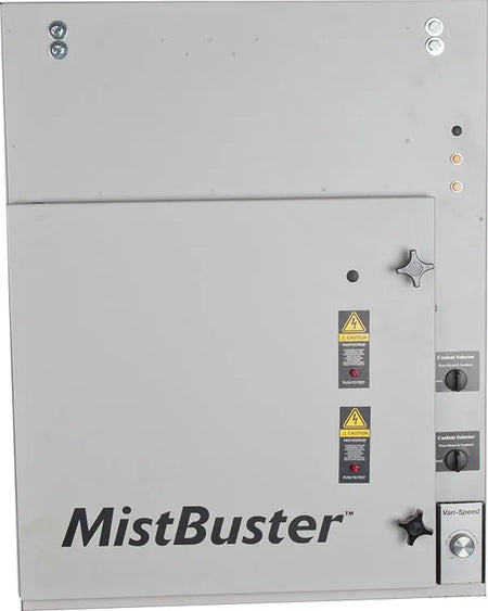 MistBuster 2000 00449-G - front panel with door latches and coolant selector switch