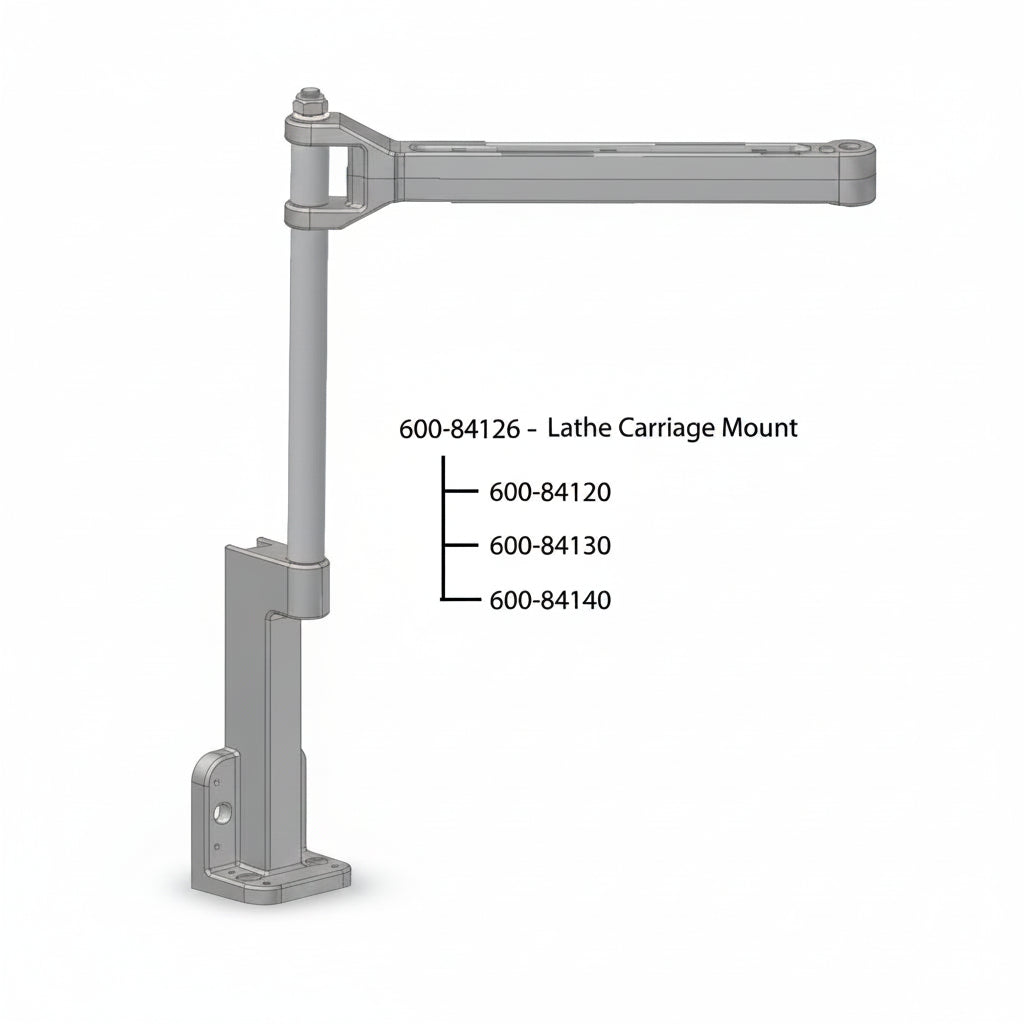 Newall lathe display mount for carriage, DP700/DP1200, 600-84126