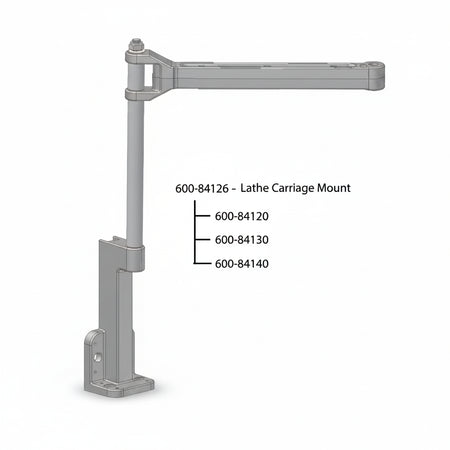 Newall lathe display mount for carriage, DP700/DP1200, 600-84126
