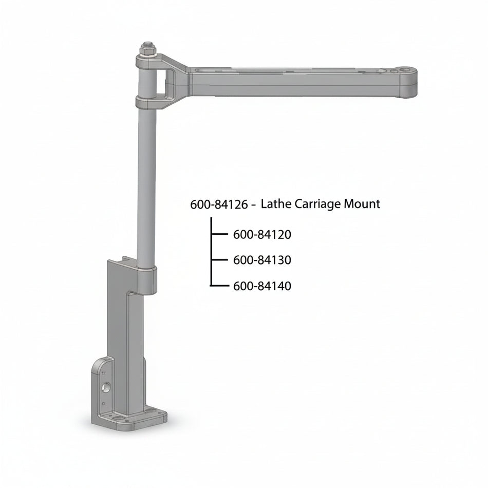 Newall lathe display mount for carriage, DP700/DP1200, 600-84126
