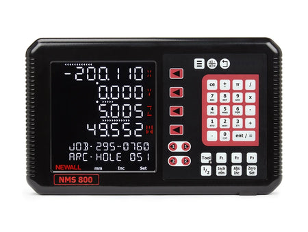 A black Newall NMS800 digital readout display