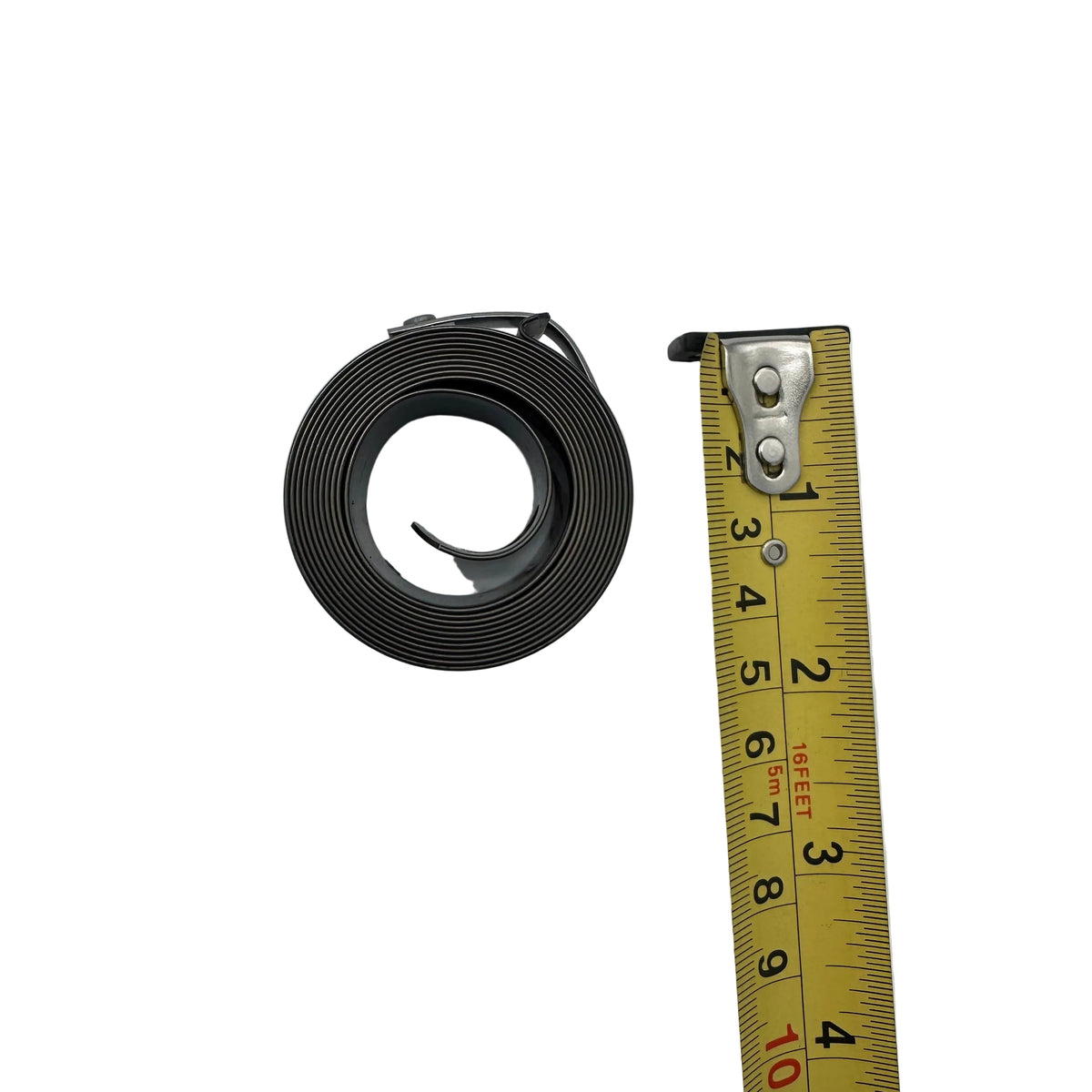 Sharp quill clock spring TM-H328 for LMV and TMV mills — coiled spring and mounting hub