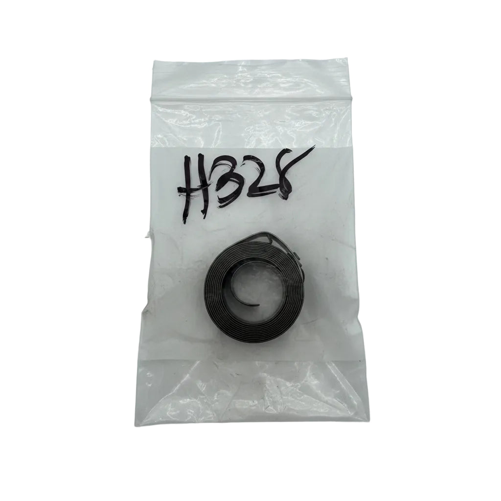 Sharp quill clock spring TM-H328 for LMV and TMV mills — coiled spring and mounting hub