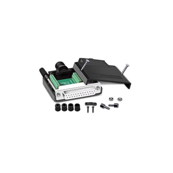 Serial 25 Port DB25 Solderless Connector, RS232 D-SUB Serial to 25-pin Port, 16mm Thi ...