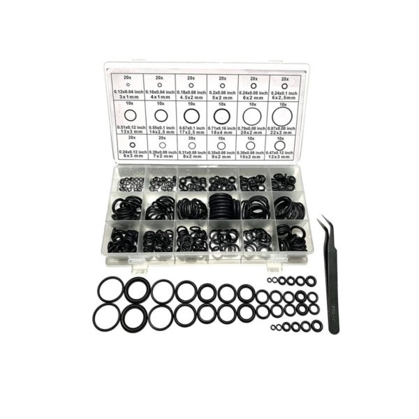 O Ring Rubber Assortment Kit, 18 Sizes, 270 Pcs