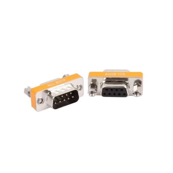 DB9 Null Modem Adapter – Male To Female Serial Gender Changer, Cross Wiring