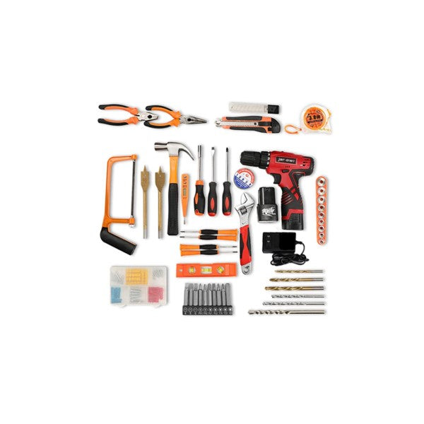 Jar-Owl - 108 Piece Power Tool Combo Kits with 16.8V Cordless Drill, Case #27