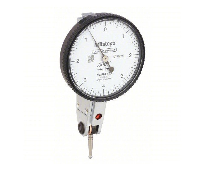 Mitutoyo - Dial Test Indicator 0" to 0.008" Range, 0-4-0 Dial Reading - 513-403-10E