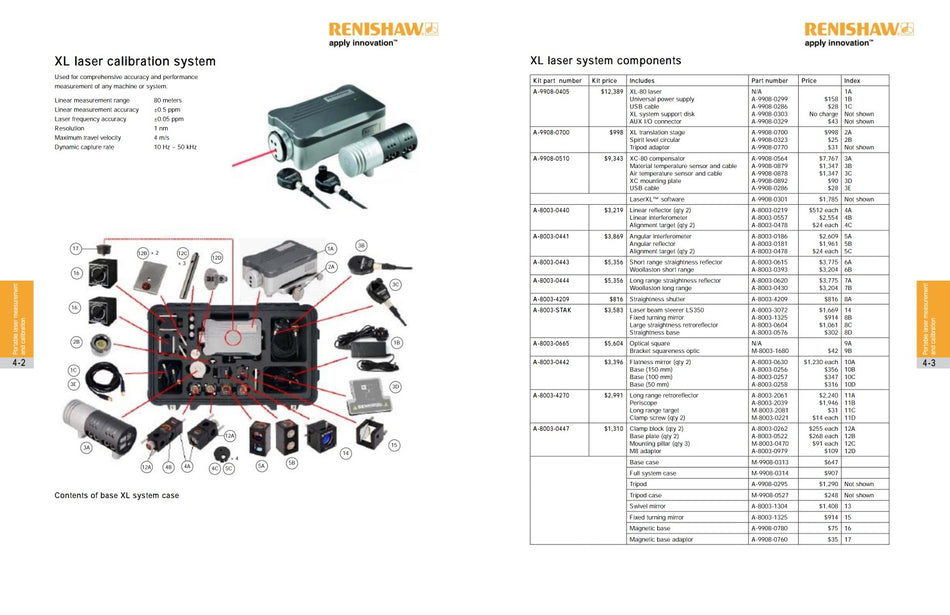 Renishaw - XL80 Laser Calibration System XC-80 Interferometer With Optics And Tripod, Case #7 - A-9908-0405