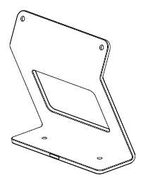 Acu-Rite DRO single position stand 1197273-01 — bench-top stand with 20 degree inclination angle, front view
