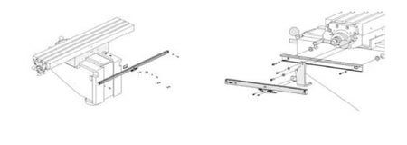Acu-Rite SENC 150 X/Y scale bracket 689402-01 — Bridgeport Series I rear mount bracket kit with 13 inch backup spar