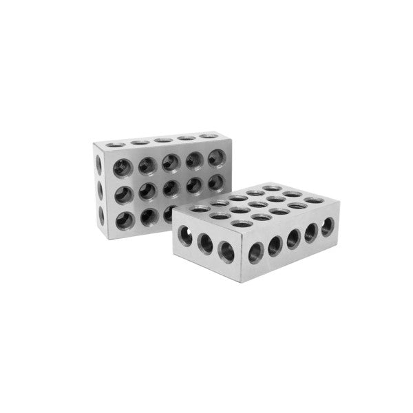 3 x 2 x 1-Inch Steel-Hardened Precision 123 Blocks, Two Pack - 10423
